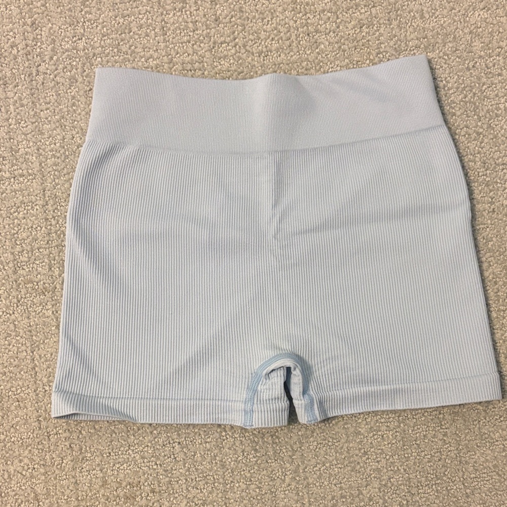 Light Blue Women's Gym Shorts